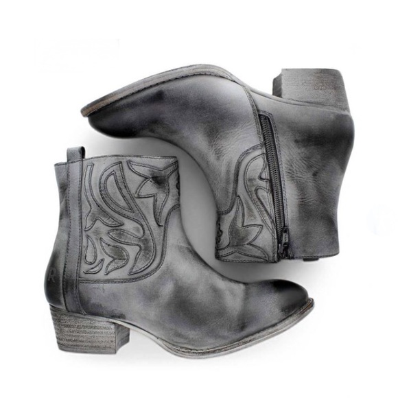 Bed Stu Shoes - Roan By Bed Stu Elsia Cowgirl Ankle Bootie Sz 9